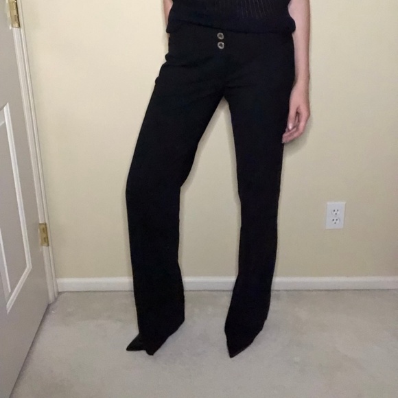 wide leg work trousers